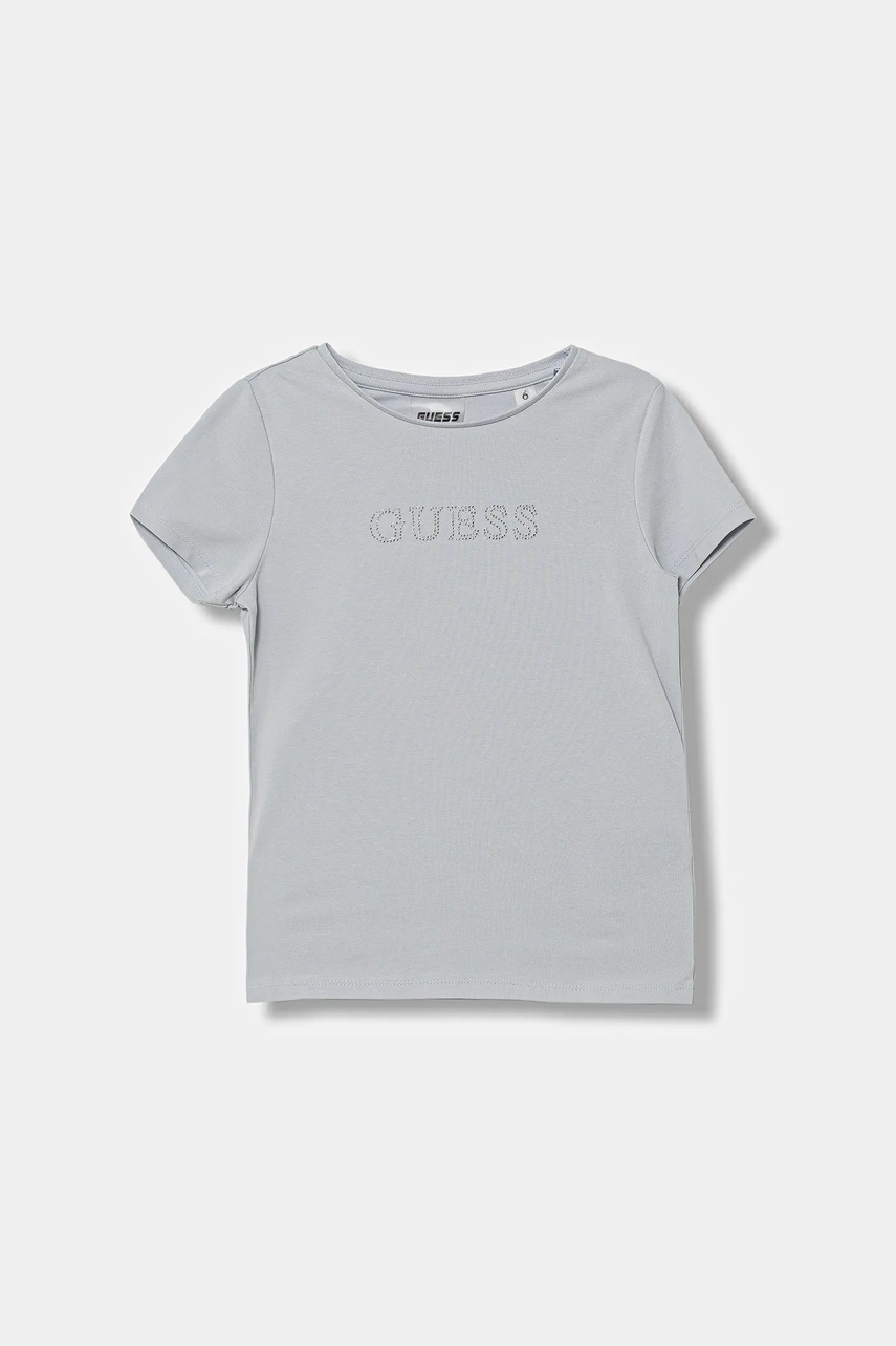 Levně Dětské tričko Guess modrá barva, J4RI49 J1314