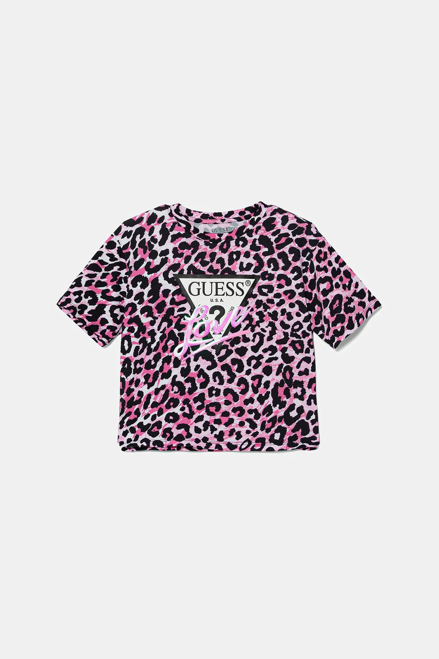 

Детска тениска Guess в розово J5YI07 K6YW4, Розов