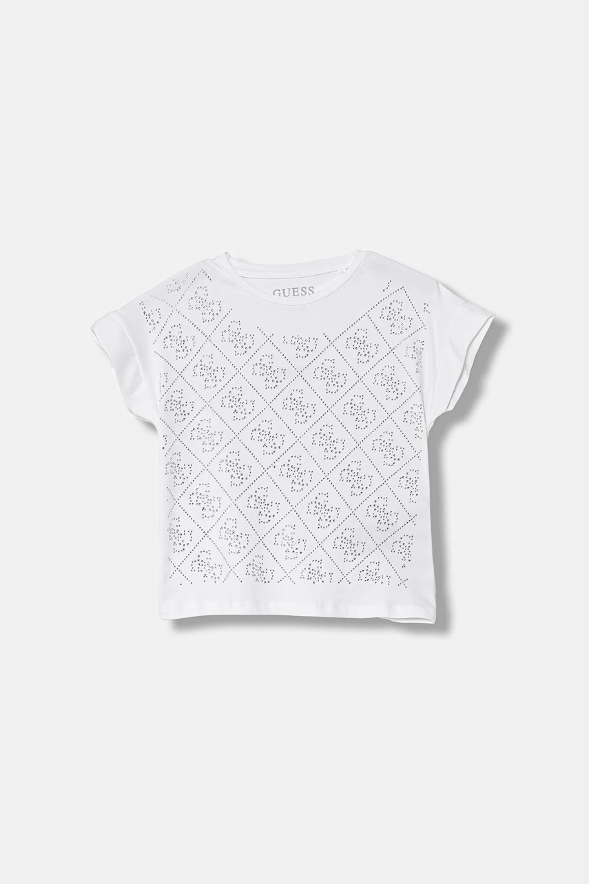 Levně Dětské tričko Guess bílá barva, J5YI37 K6YW4