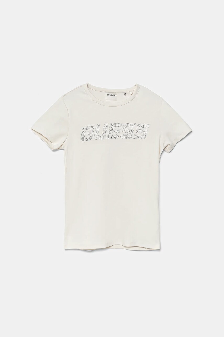 Levně Dětské tričko Guess béžová barva, J5YI42 KCIV1