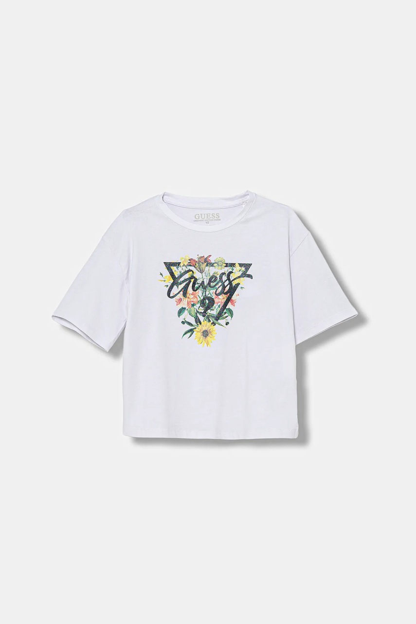 Levně Dětské tričko Guess bílá barva, J5YI45 K6YW4