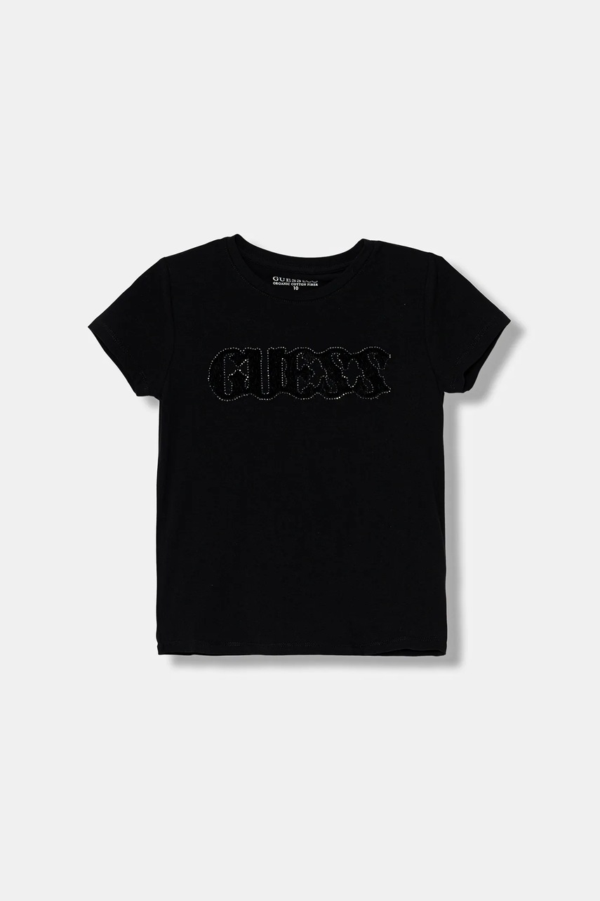 Levně Dětské tričko Guess černá barva, J5YI52 J1314