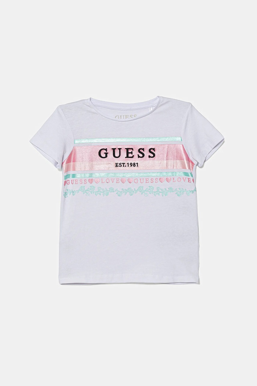 Levně Dětské tričko Guess bílá barva, K5YI04 K6YW4