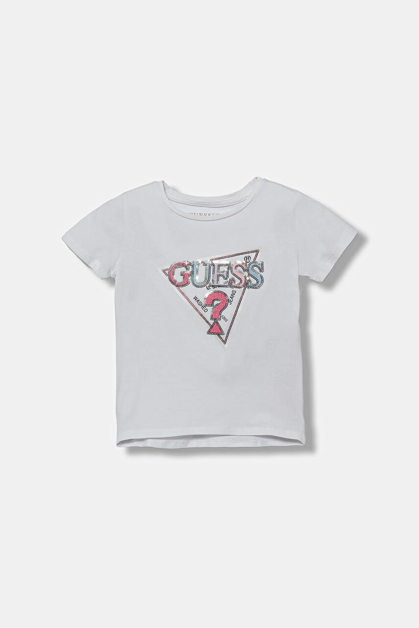 Levně Dětské tričko Guess bílá barva, K5YI06 K6YW4