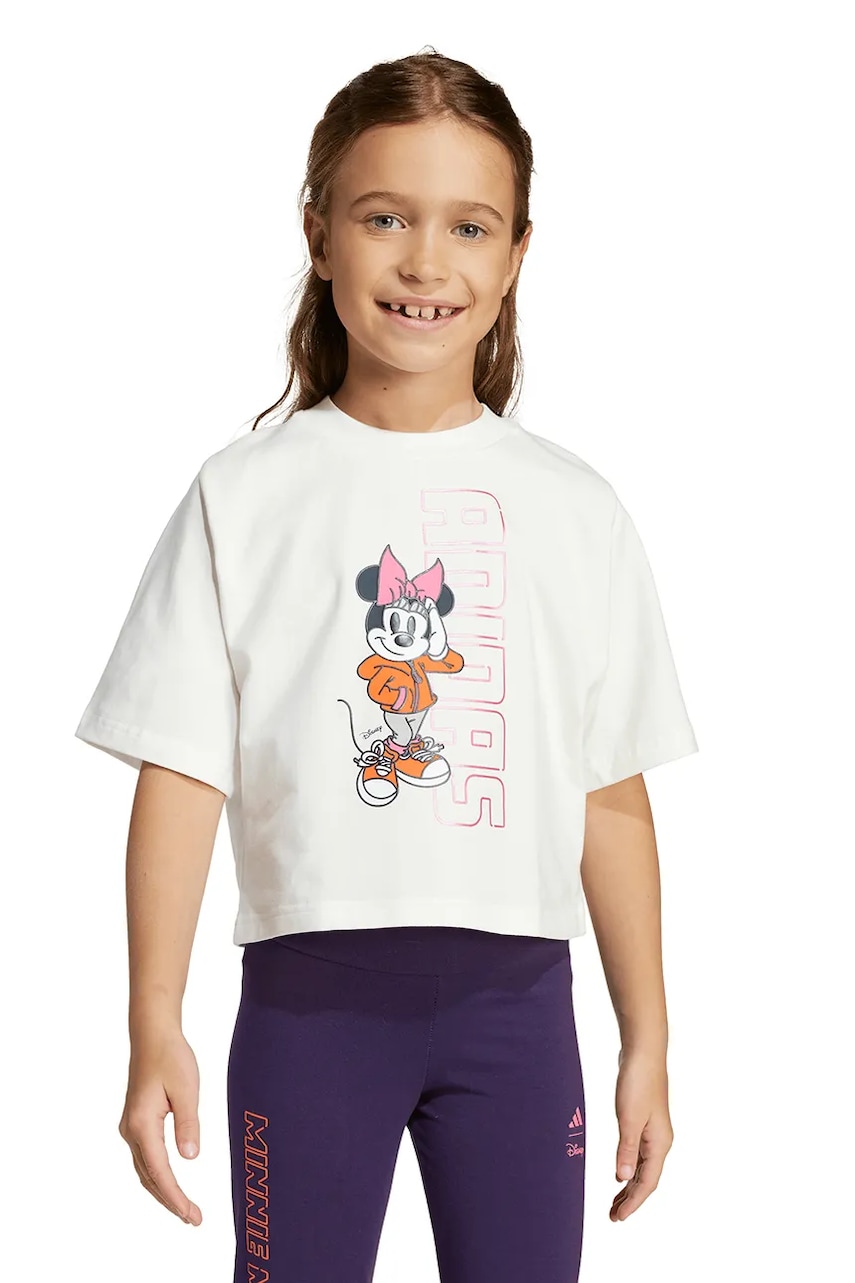 adidas tricou copii culoarea alb, JL9191