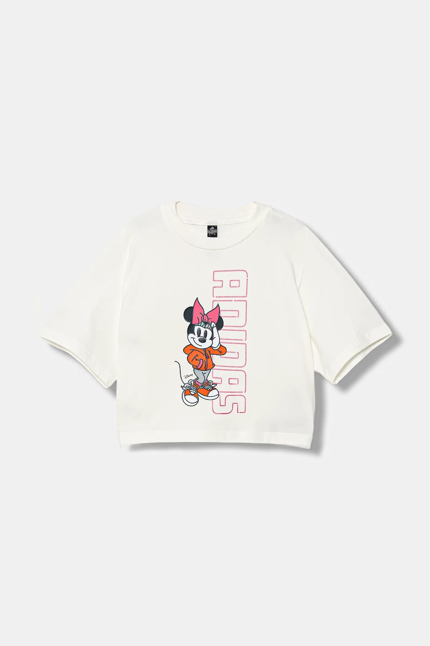 Levně Dětské tričko adidas bílá barva, JL9191