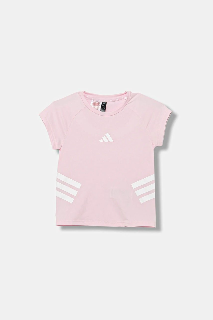 Levně Dětské tričko adidas růžová barva, JM0858