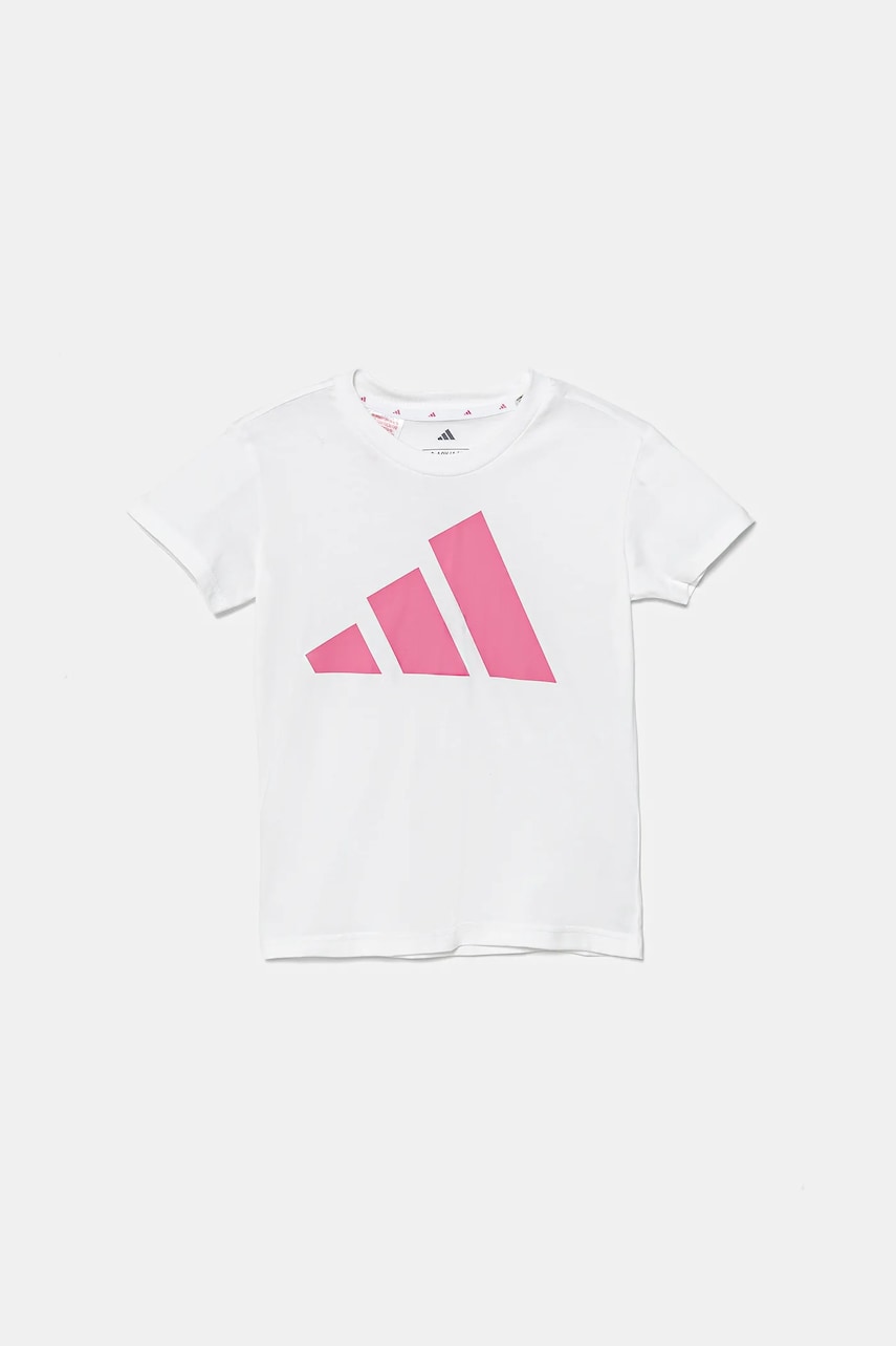 adidas tricou de bumbac pentru copii culoarea alb, JW2383