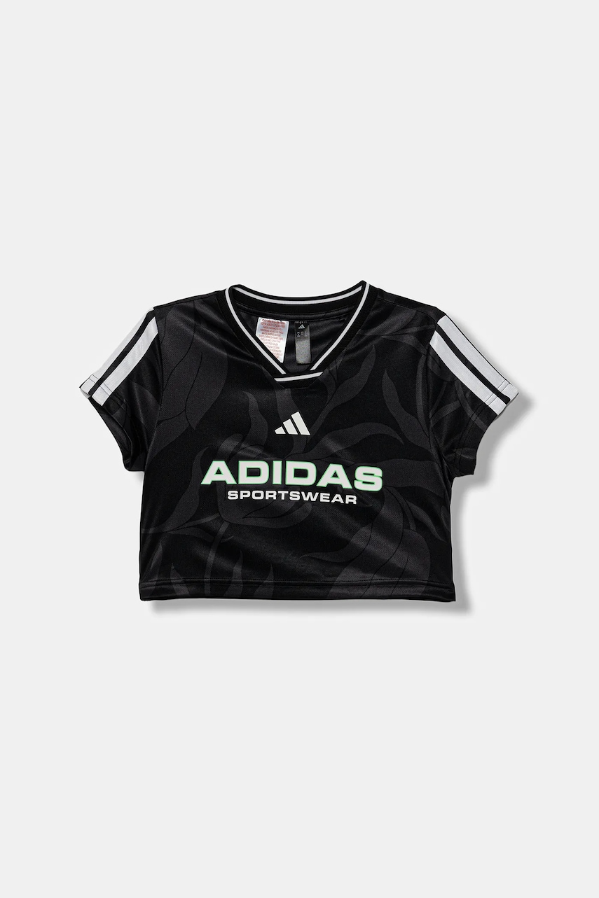 adidas tricou copii culoarea negru, JW7453