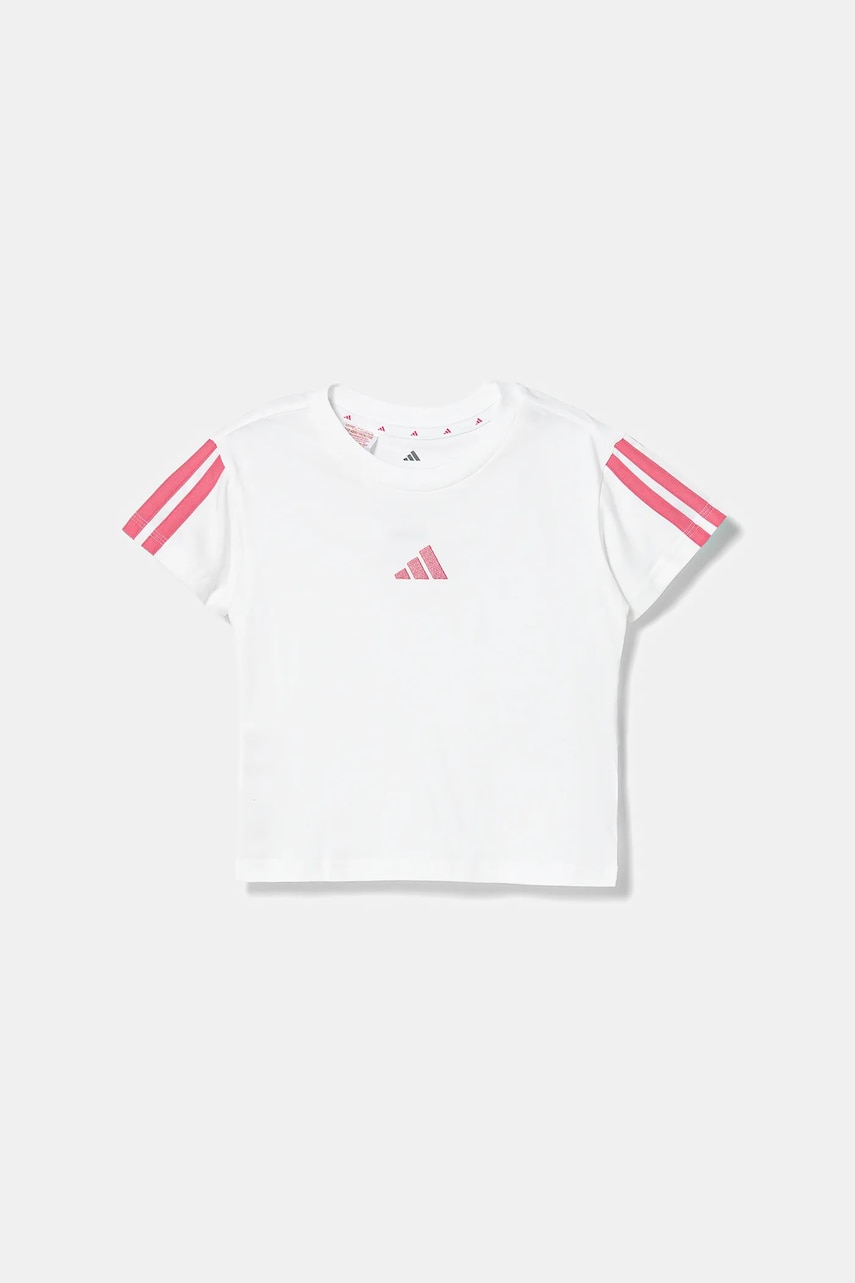 adidas tricou de bumbac pentru copii culoarea alb, JY4973