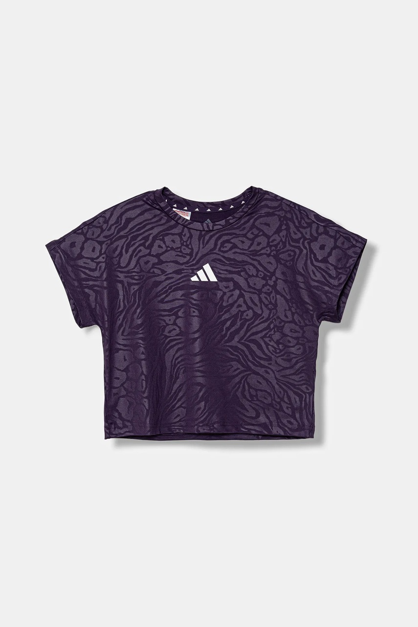 Детская футболка adidas цвет фиолетовый JM3913