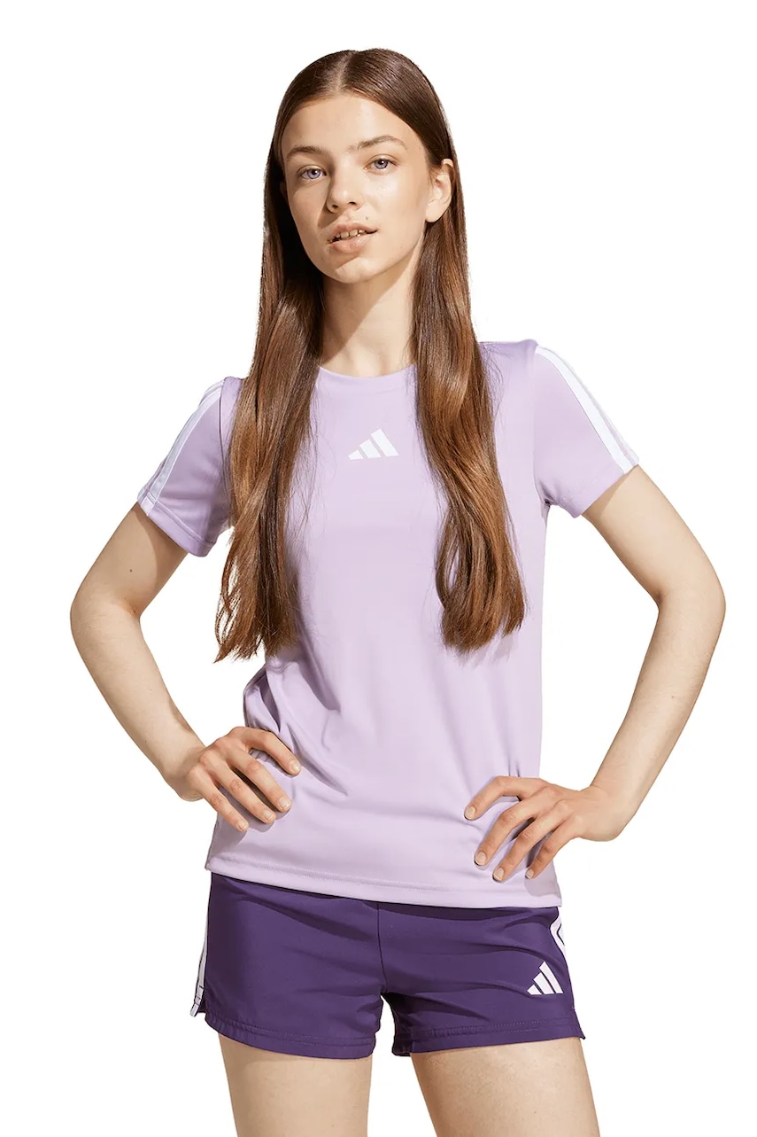 adidas tricou copii culoarea violet, JW5019