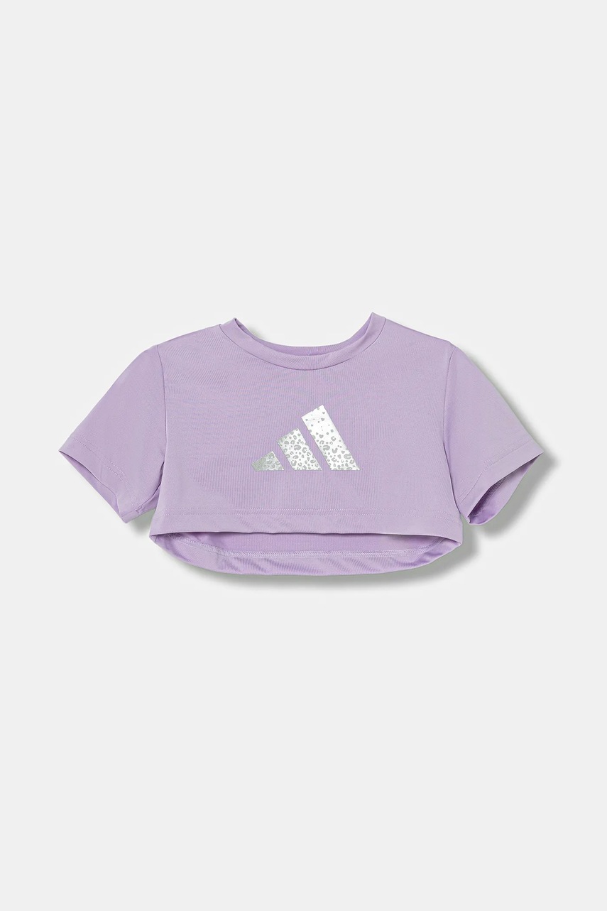 Детская футболка adidas цвет фиолетовый KB7296