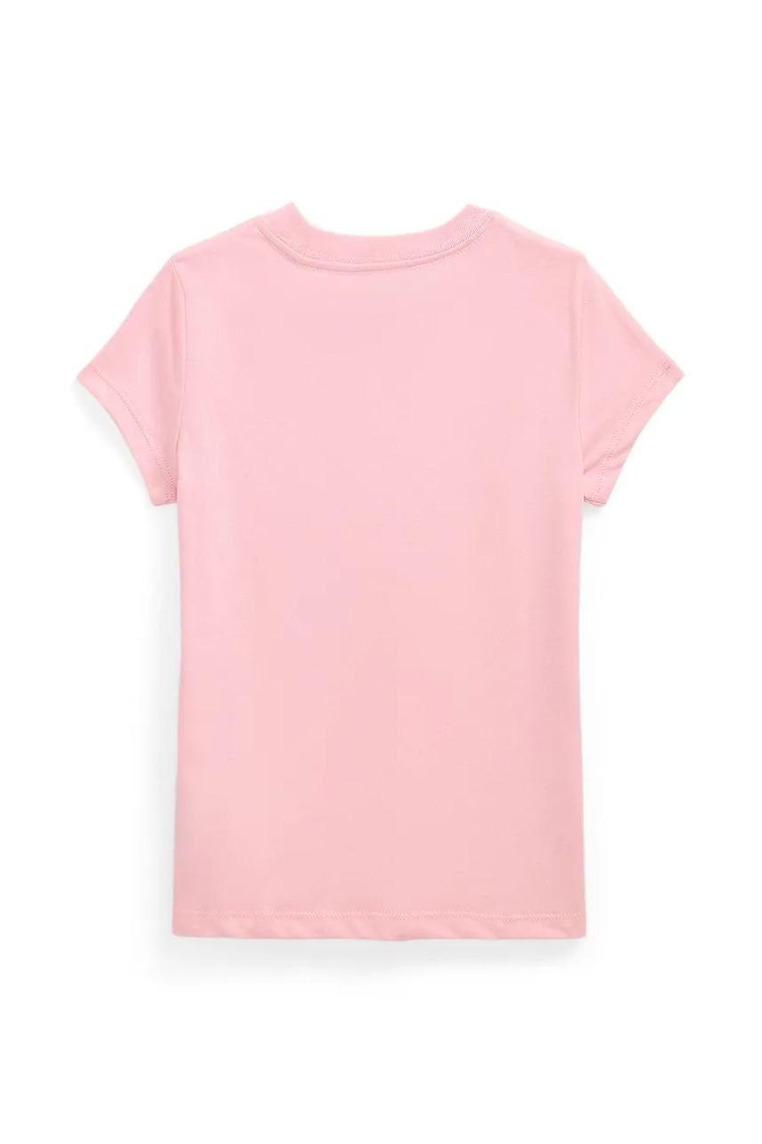 Детская хлопковая футболка Polo Ralph Lauren цвет розовый 312961230001 Детская хлопковая футболка Polo Ralph Lauren цвет розовый 312961230001