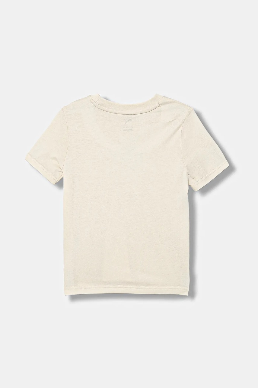 Детская хлопковая футболка Puma ESS SCRIPT Tee G цвет бежевый 685805 Детская хлопковая футболка Puma ESS SCRIPT Tee G цвет бежевый 685805