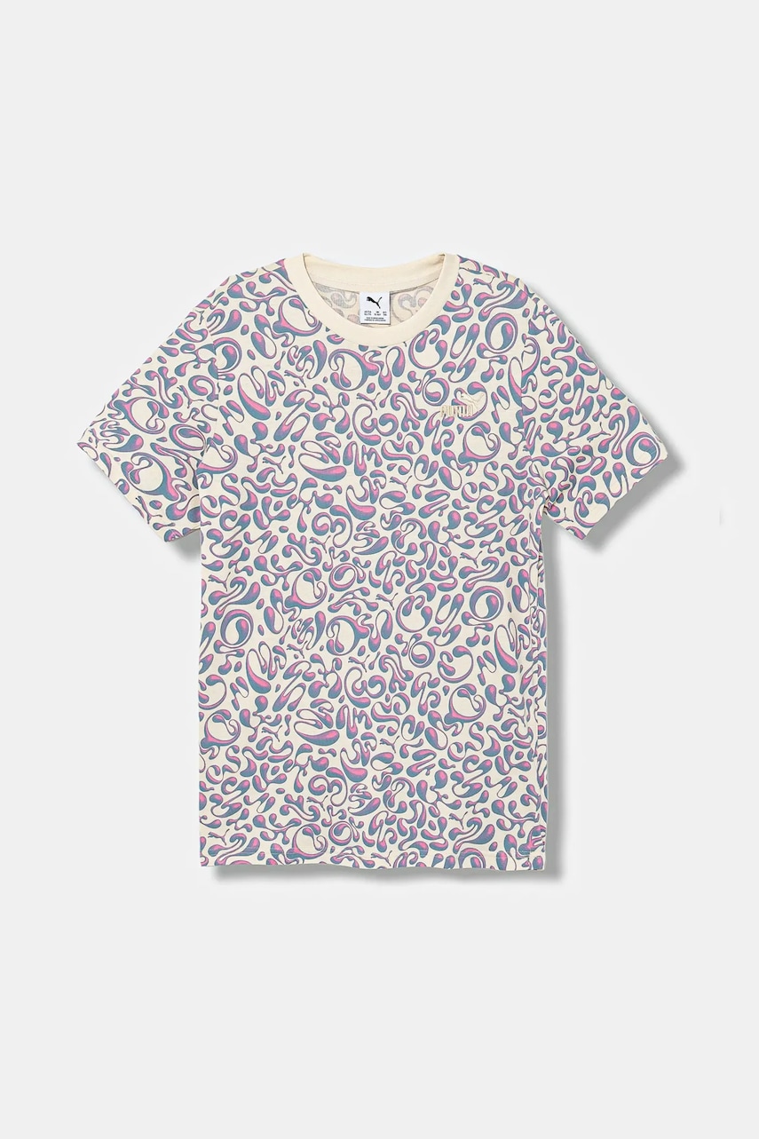 Puma tricou de bumbac pentru copii TWEENERVERSE AOP Tee G culoarea violet, 688500