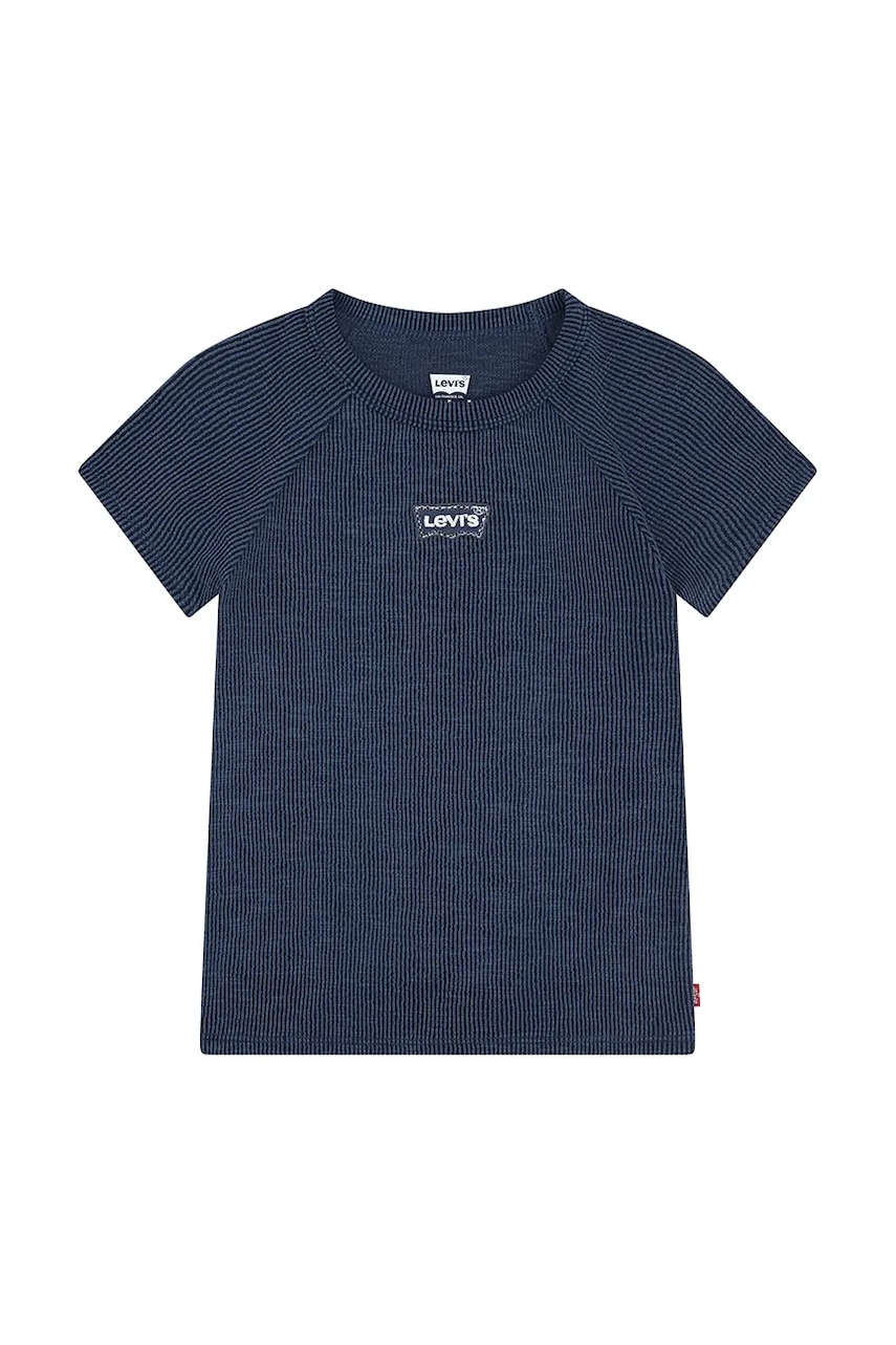 Levně Dětské tričko Levi's COLOR BLOCK RAGLAN TOP tmavomodrá barva, 3EN517