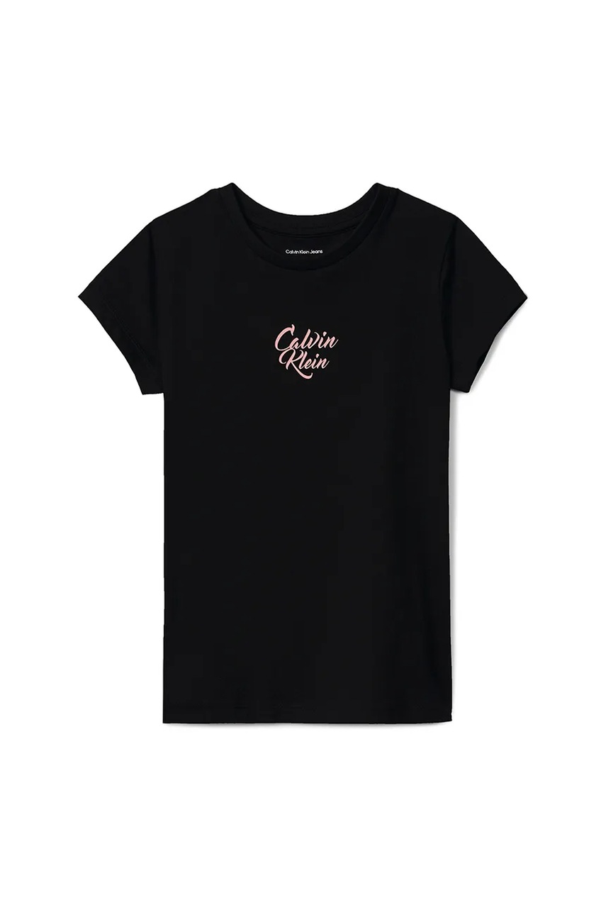 Детская футболка Calvin Klein Jeans цвет чёрный IG0IG03035