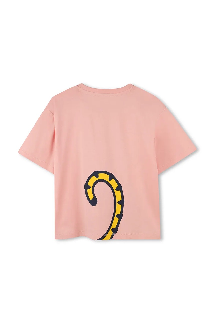 Детская хлопковая футболка Kenzo Kids цвет розовый K61379 Детская хлопковая футболка Kenzo Kids цвет розовый K61379