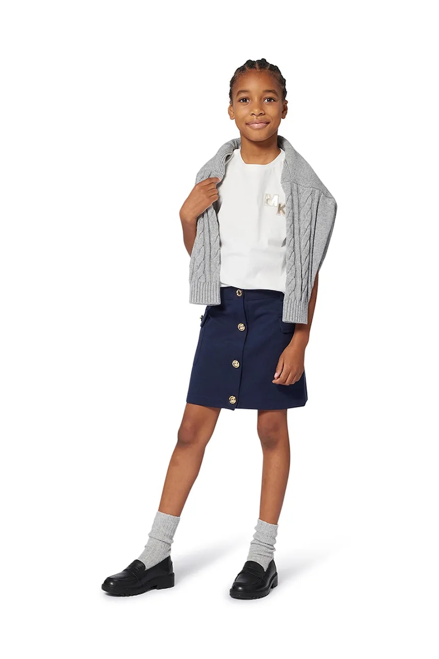 Michael Kors tricou de bumbac pentru copii culoarea alb, R30494
