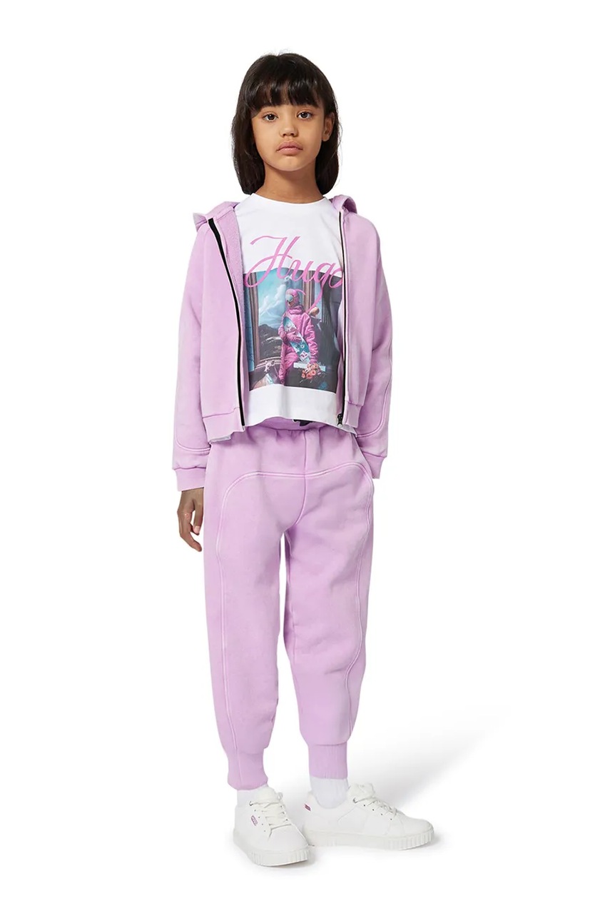 HUGO tricou de bumbac pentru copii culoarea alb, G00495