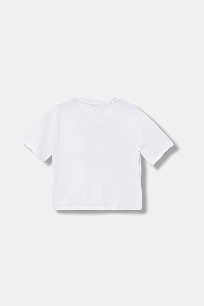 Детская хлопковая футболка Guess цвет белый J5BI07 I3Z14