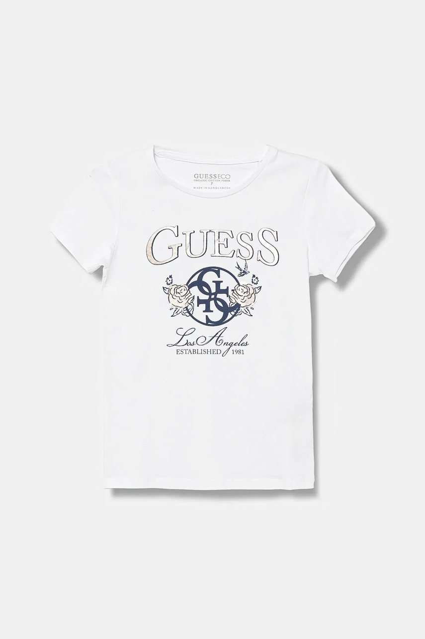 Levně Dětské tričko Guess bílá barva, J5BI19 J1314