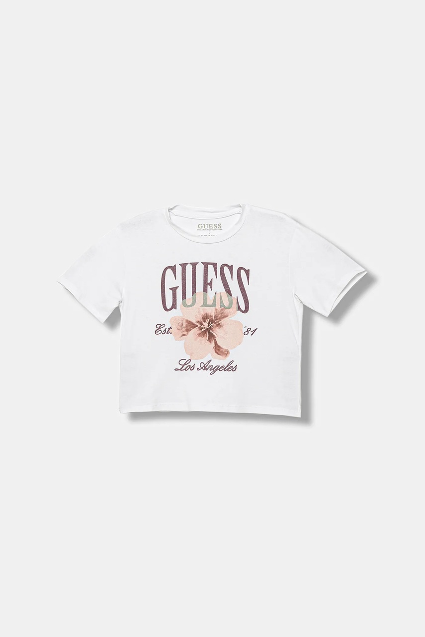 Levně Dětské tričko Guess bílá barva, J5BI32 J1314