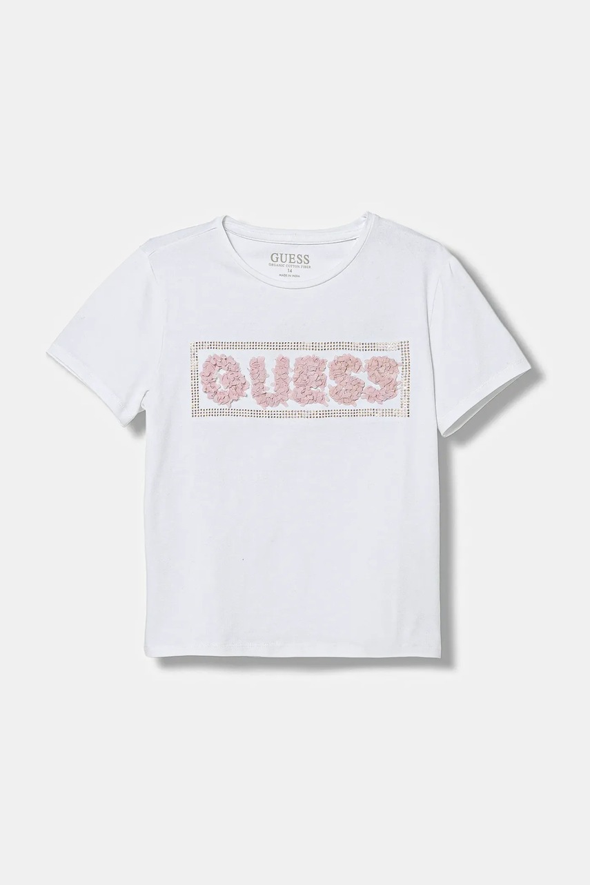 Levně Dětské tričko Guess bílá barva, J5BI36 J1314