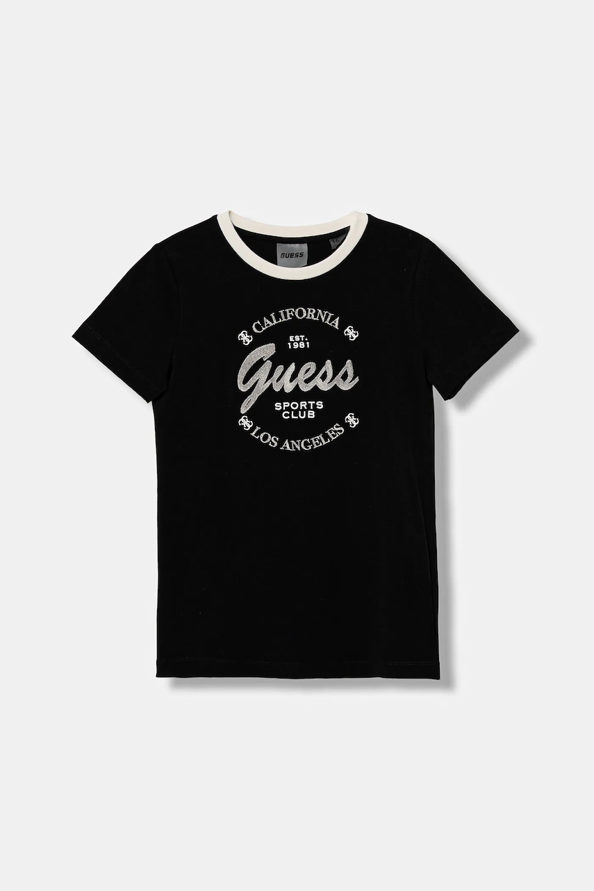 Levně Dětské tričko Guess černá barva, J5BI37 J1314