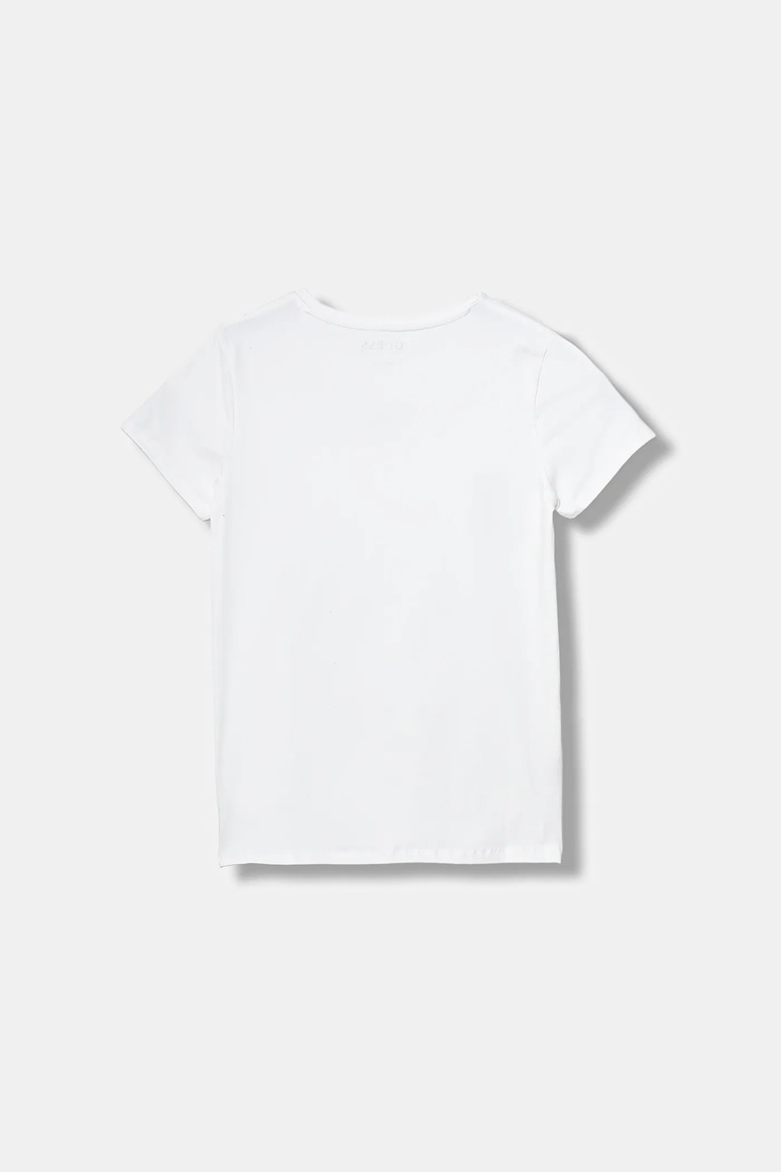 Детская хлопковая футболка Guess цвет белый J5BI39 J1314