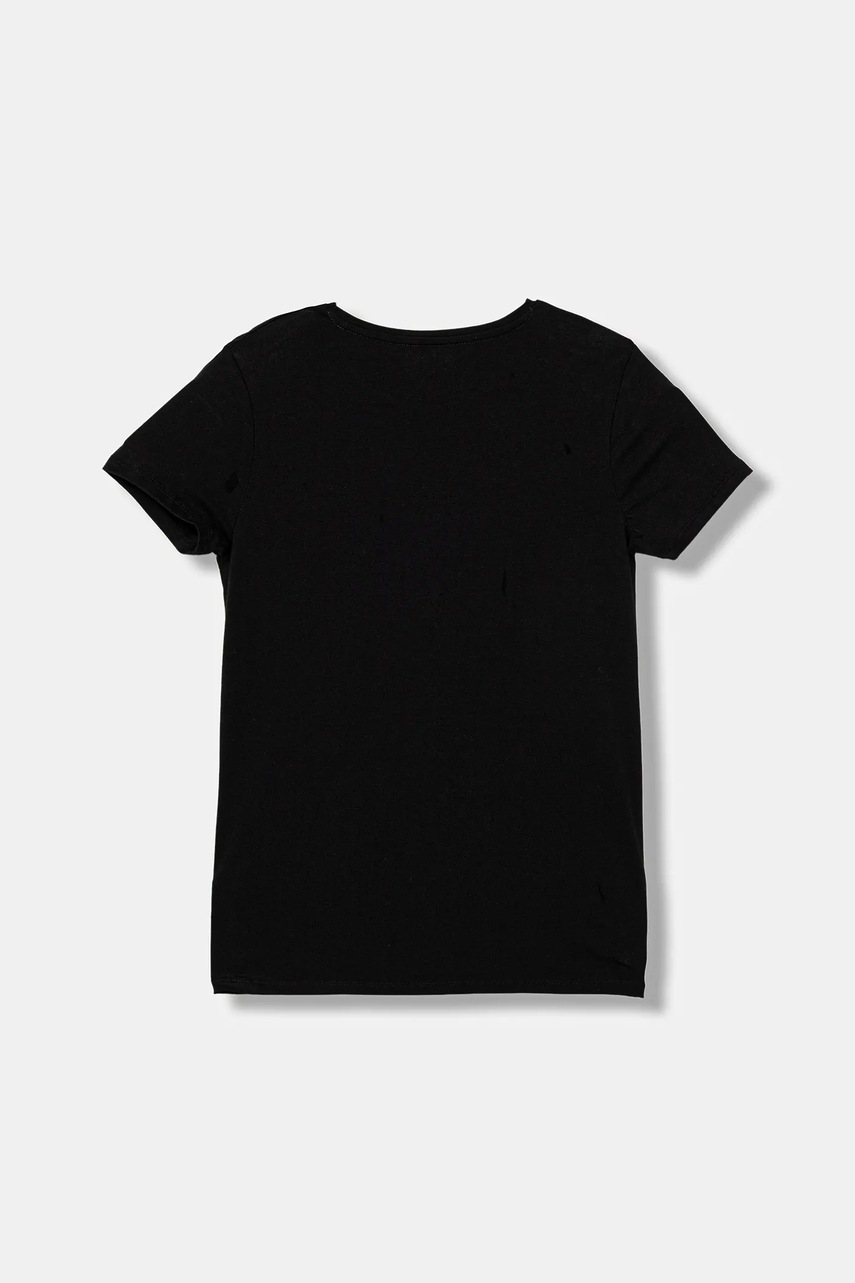 Детская хлопковая футболка Guess цвет чёрный J5BI39 J1314