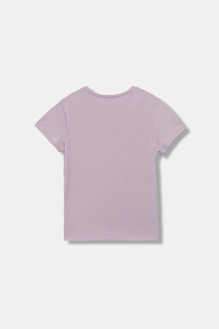 Детская хлопковая футболка United Colors of Benetton цвет фиолетовый 3I1XC10Q1 Детская хлопковая футболка United Colors of Benetton цвет фиолетовый 3I1XC10Q1