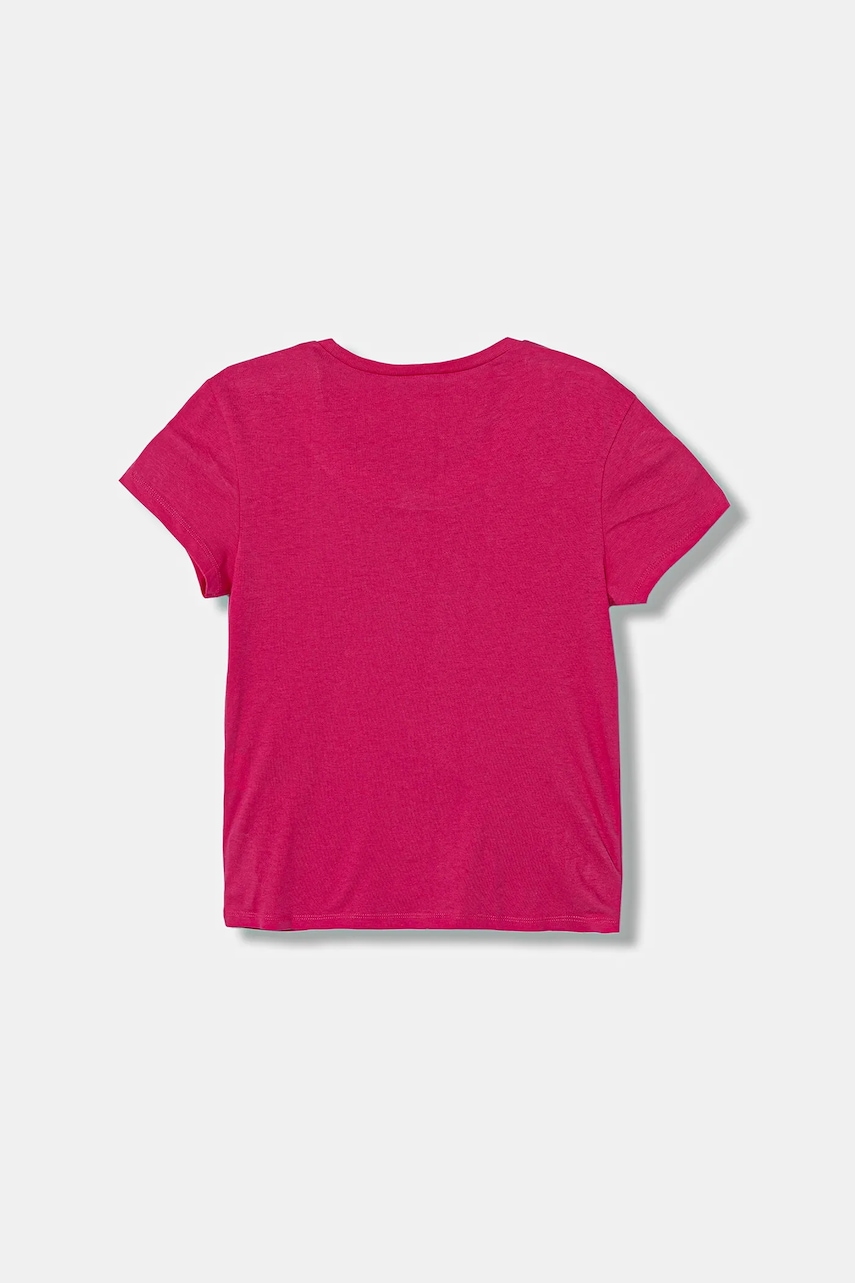 Детская хлопковая футболка United Colors of Benetton цвет розовый 3I1XC10Q1 Детская хлопковая футболка United Colors of Benetton цвет розовый 3I1XC10Q1