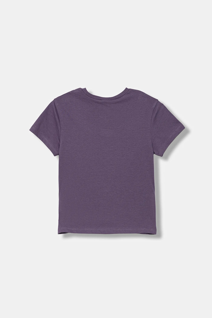 Детская хлопковая футболка United Colors of Benetton цвет фиолетовый 3X1SG10JV Детская хлопковая футболка United Colors of Benetton цвет фиолетовый 3X1SG10JV