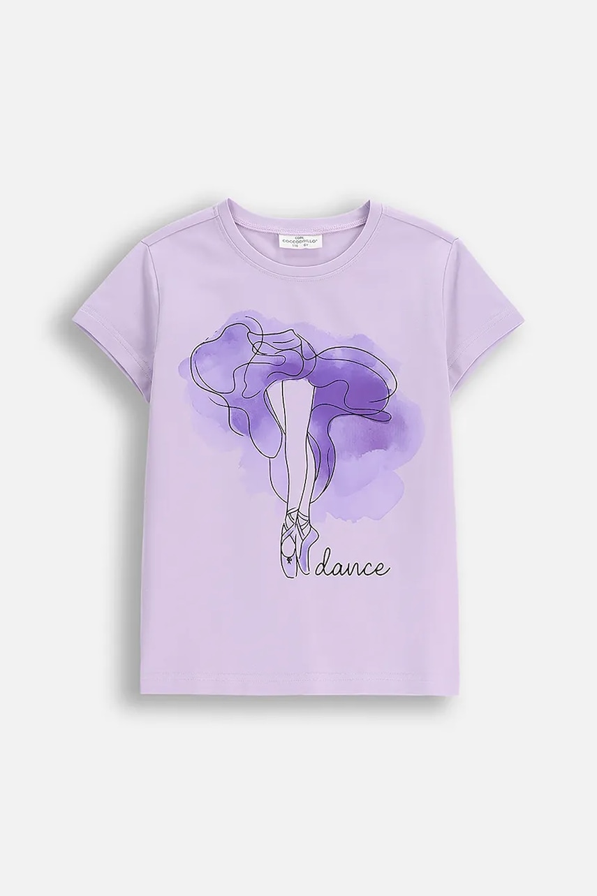 Coccodrillo tricou copii culoarea violet, EVERYDAY GIRL A
