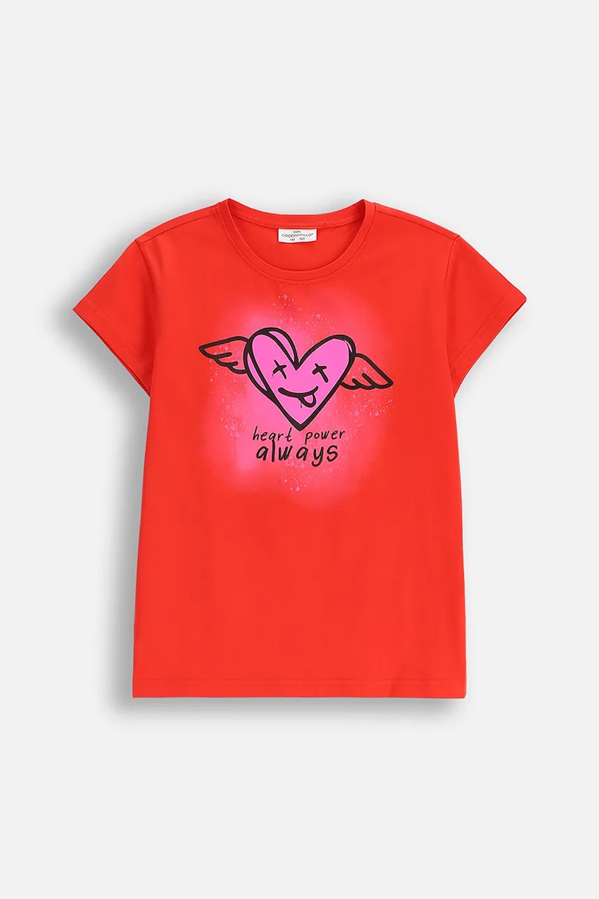 Coccodrillo tricou copii culoarea roșu, EVERYDAY GIRL A