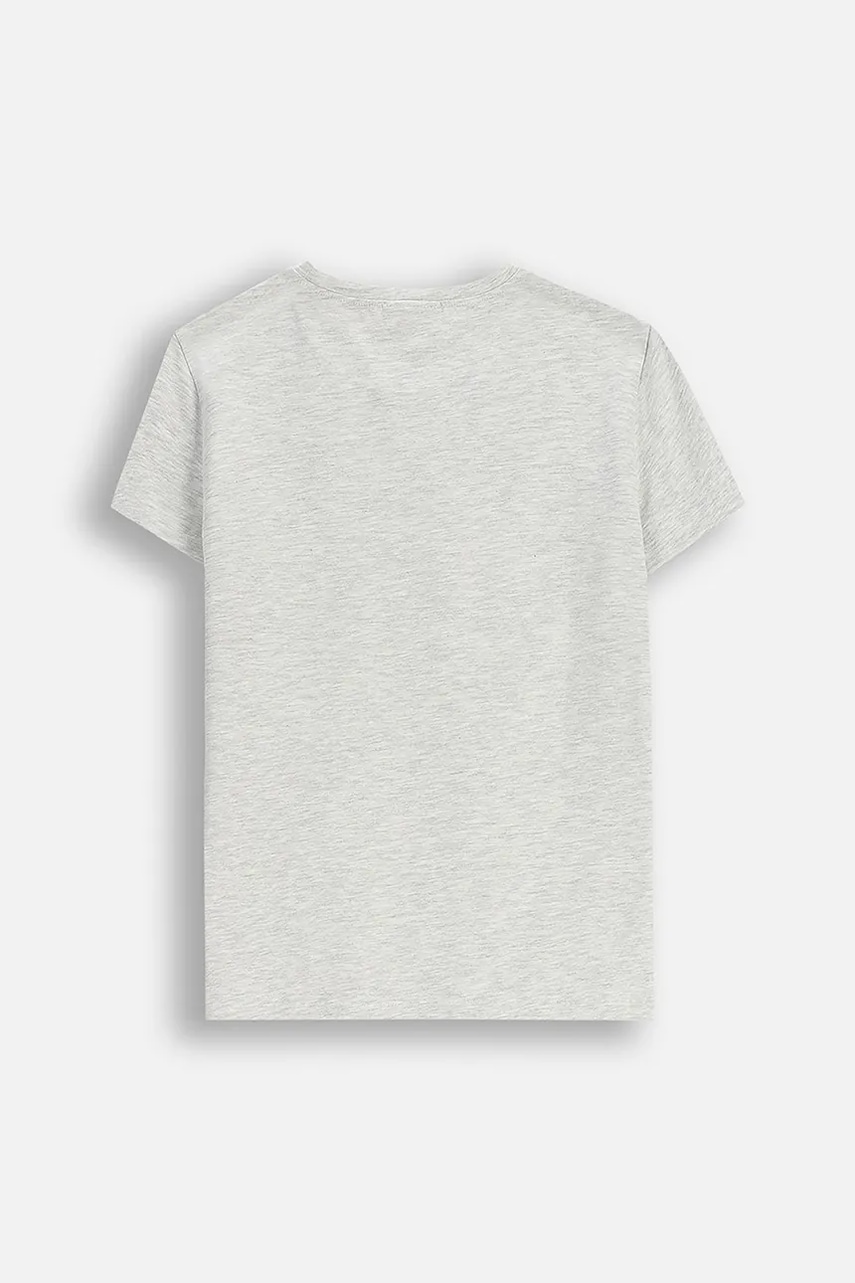 Детская футболка Coccodrillo цвет серый EVERYDAY GIRL A Детская футболка Coccodrillo цвет серый EVERYDAY GIRL A