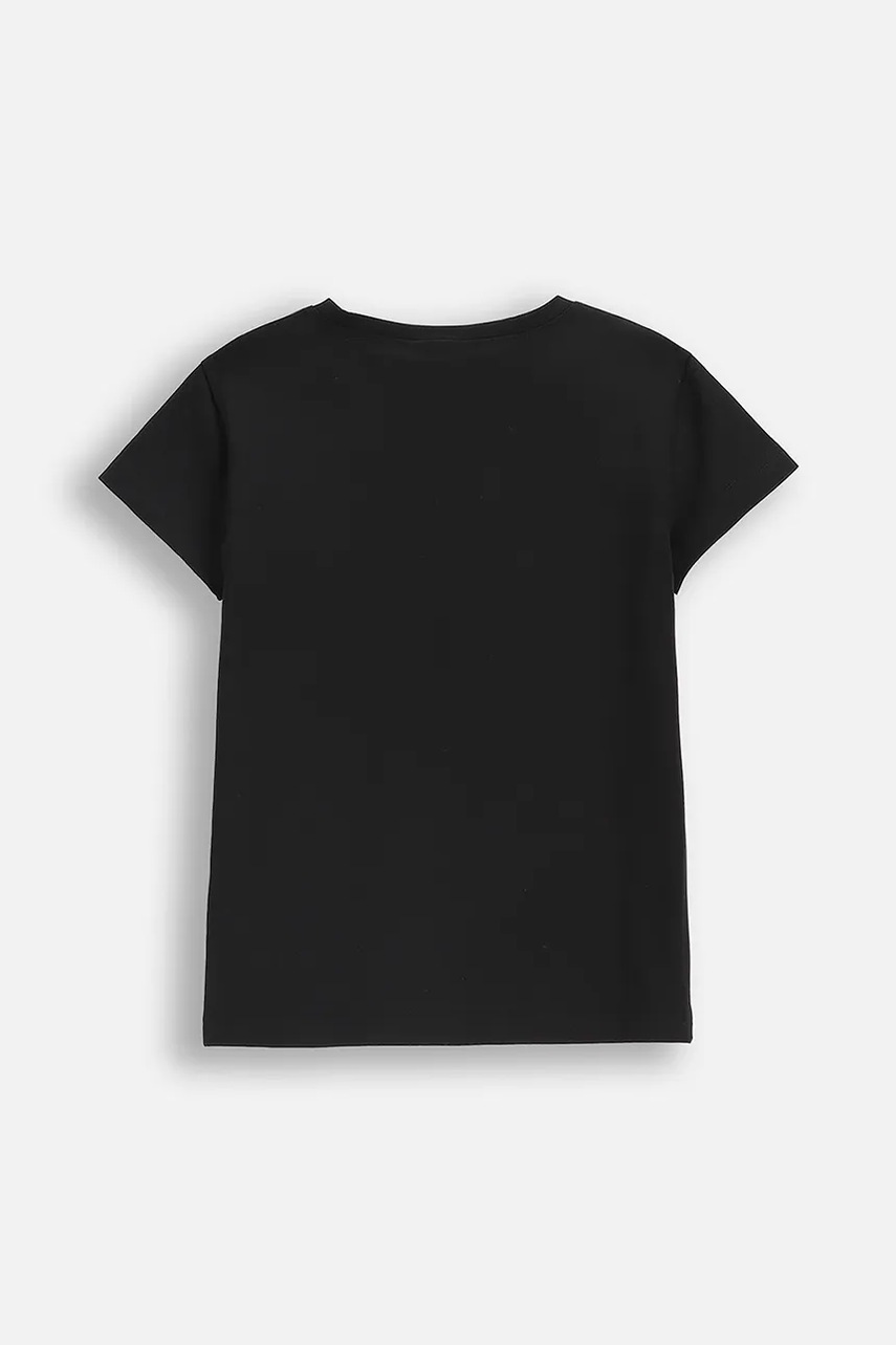 Детская футболка Coccodrillo цвет чёрный RAVE GIRL KIDS