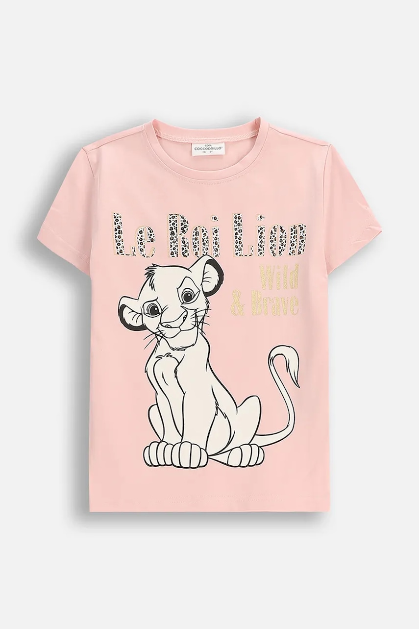 Coccodrillo tricou copii culoarea roz, LICENCE GIRL