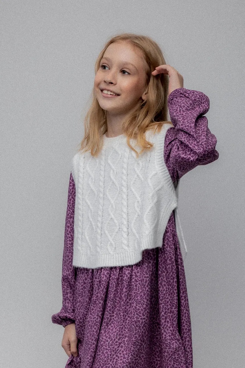 Dětská vesta s příměsí vlny Coccodrillo (obrázek 6)