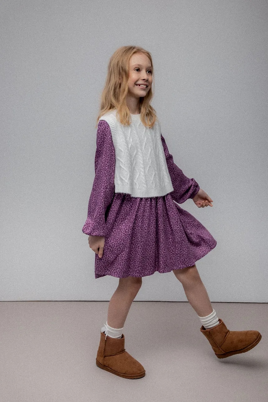 Dětská vesta s příměsí vlny Coccodrillo (obrázek 7)