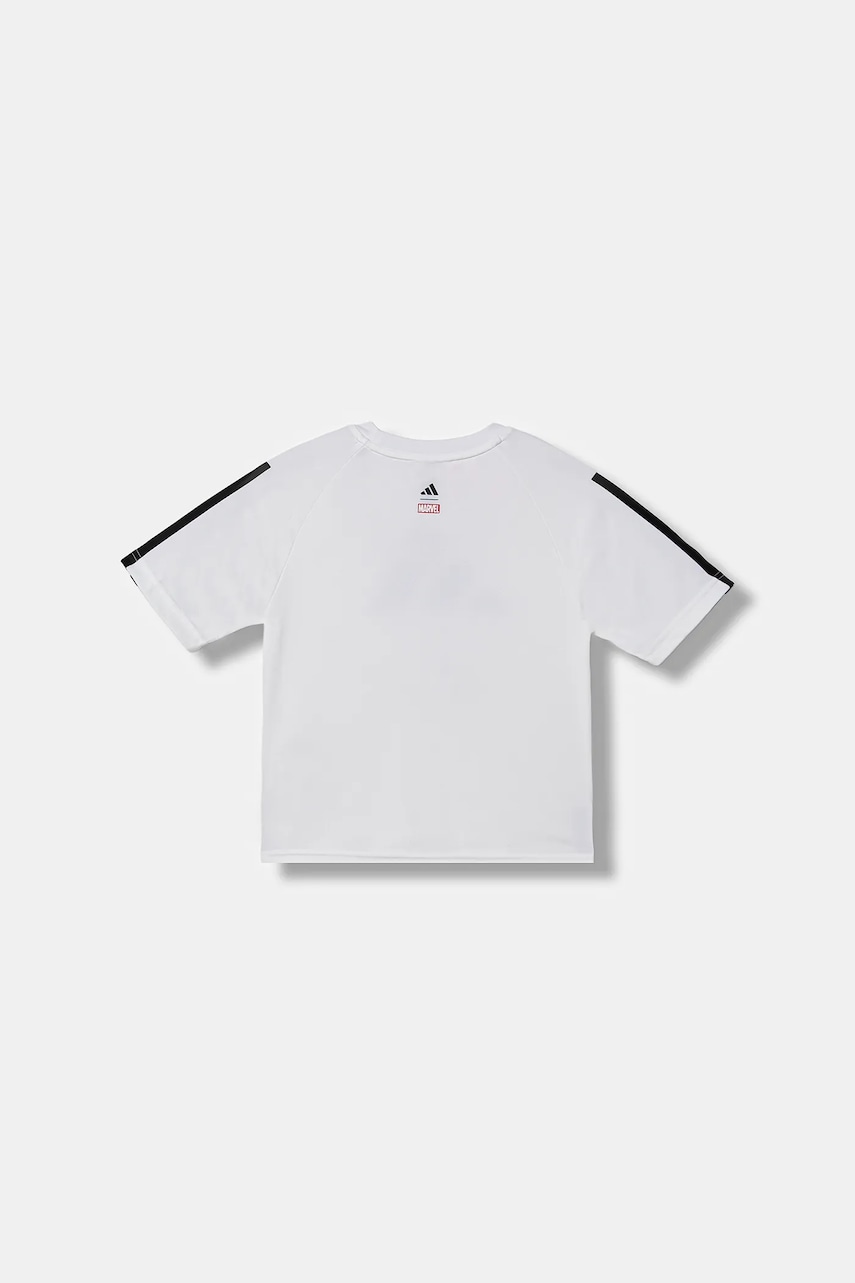 Детская футболка adidas Marvel цвет белый узор JM0806 Детская футболка adidas Marvel цвет белый узор JM0806