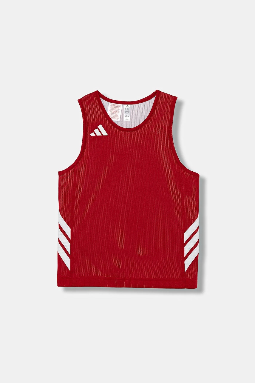 adidas Originals top copii culoarea roșu, cu imprimeu, JM5138