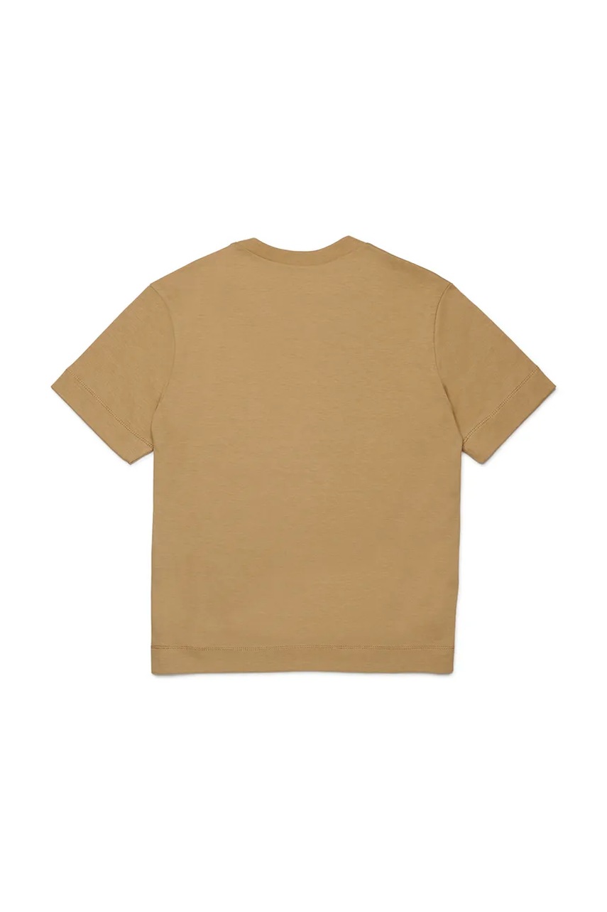 Бавовняна футболка Marni MT135U T-SHIRT колір бежевий з принтом M002MV
