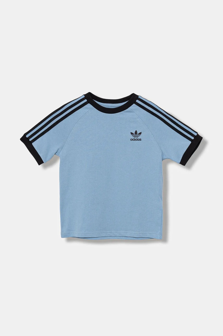 Детская хлопковая футболка adidas Originals узор JV8580 Детская хлопковая футболка adidas Originals узор JV8580
