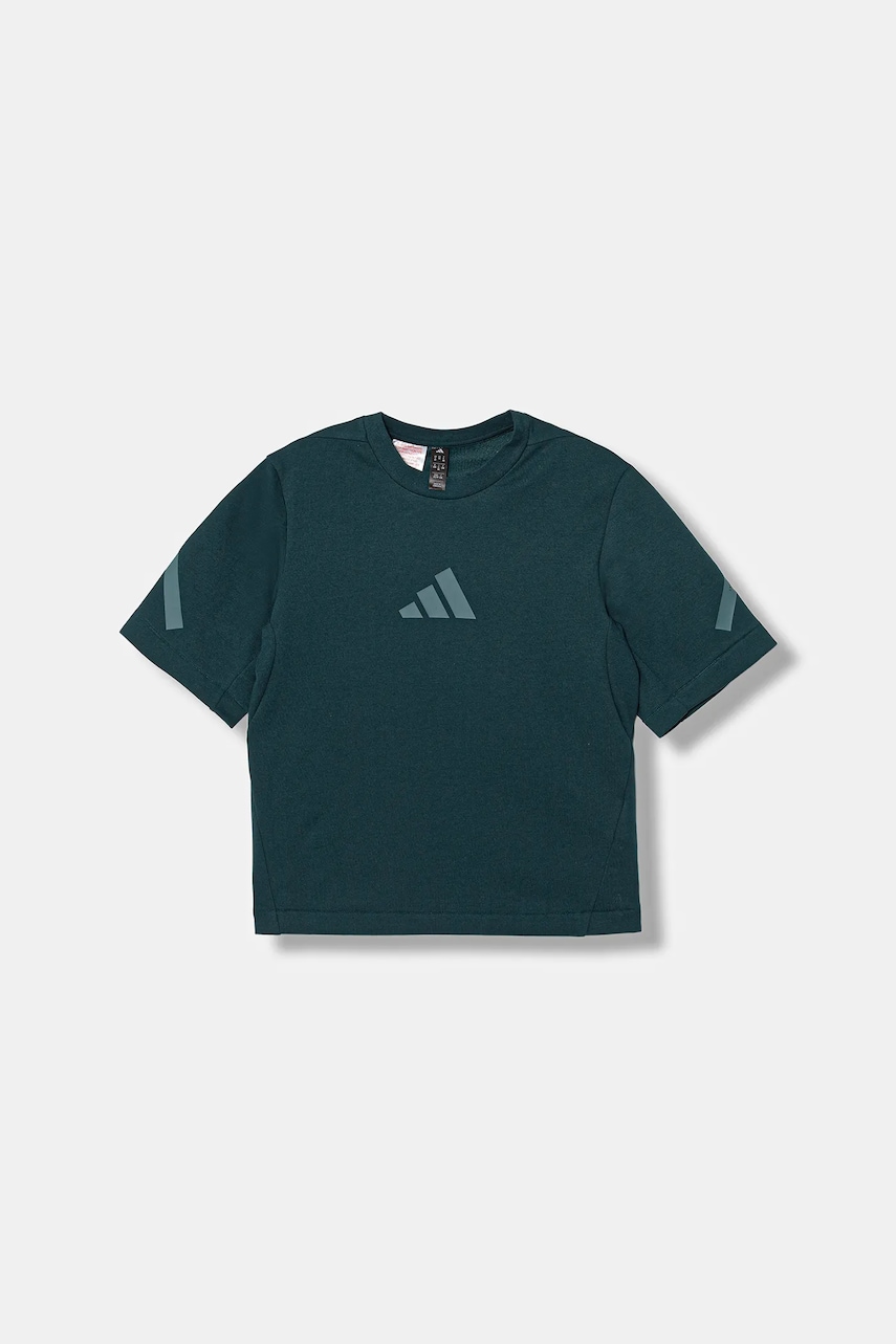 adidas tricou copii culoarea verde, cu imprimeu, JW2432