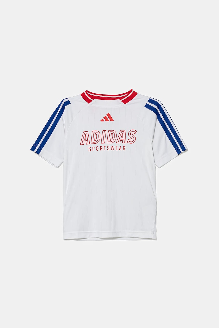 adidas tricou copii culoarea alb, cu imprimeu, JW7418