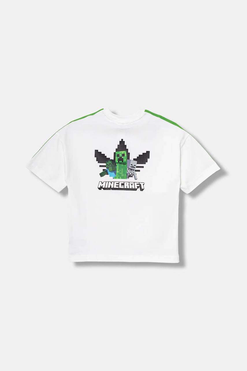 adidas Originals tricou de bumbac pentru copii culoarea alb, cu imprimeu, JW7750