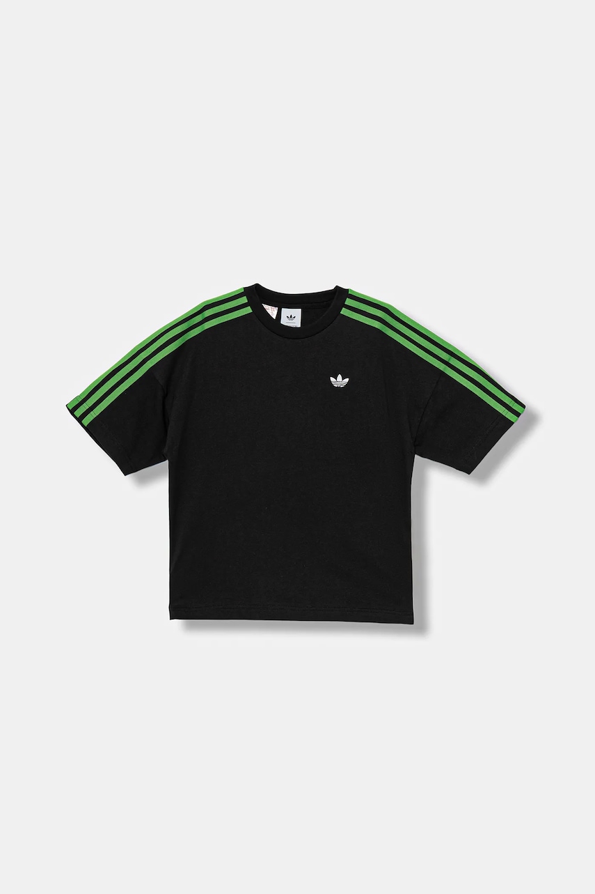 adidas Originals tricou din bumbac culoarea negru, cu imprimeu, JW7751
